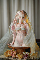 Coral Reef x Jiu Er Cat - Witch & Girl (BJD Bust Stand) : PreOrder - Anubis Doll Café